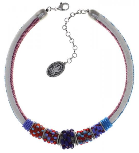 Navy Love Massai Goes Fishing necklace - Konplott